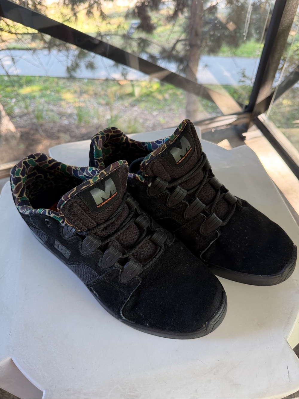 RARE 2016 DC Shoes Robbie Maddison Signature Black Camo Suede Shoes